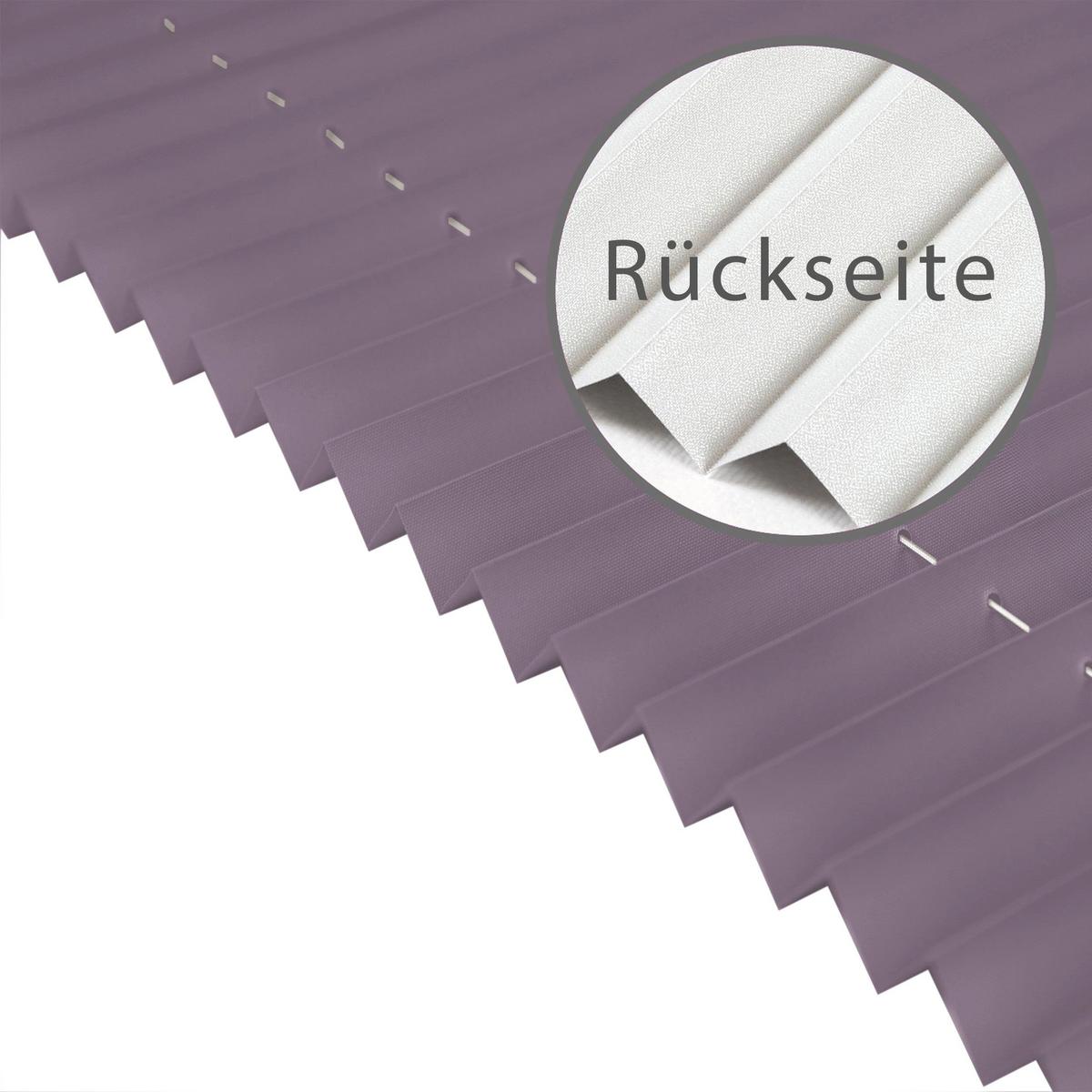 PLISSEE Thermo Basic 75 x 210cm Klemmfix ohne Bohren - Flieder, Textil (75/210/210cm) - Deco-Raum