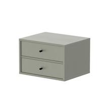 NACHTSCHRANK FLOW 52/41/35 cm Eukalyptus - Hellgrün, Holzwerkstoff/Metall (52/35/41cm) - Idohome
