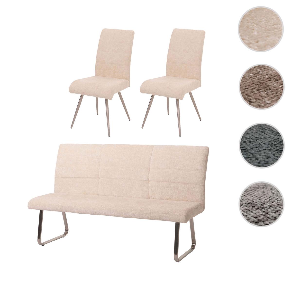 ESSZIMMER-SET Beige 3er-Set - Beige, Textil (180/99/65cm) - MCW