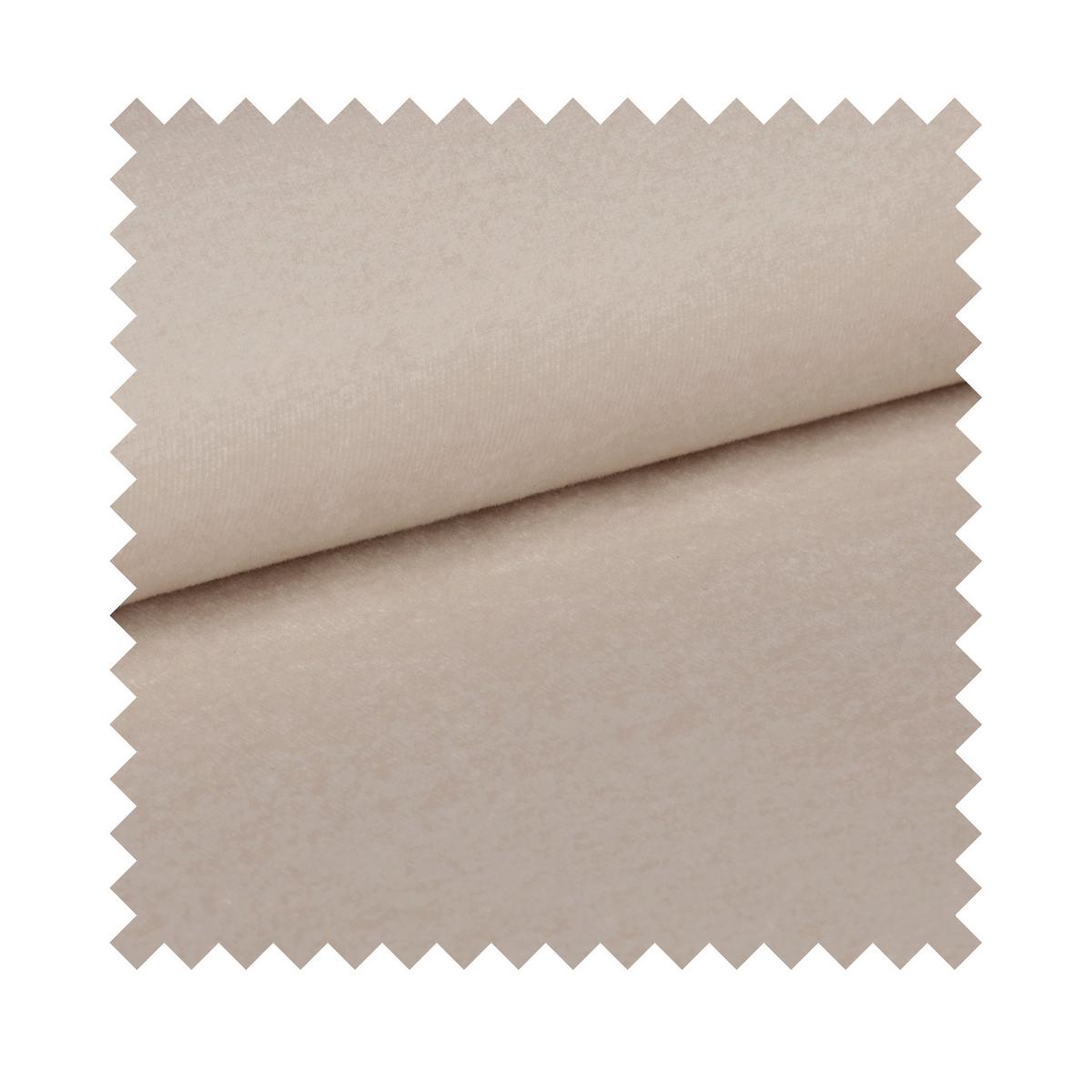 3-SITZER SCHLAFSOFA Louisos Samt Hellbeige - Ecru/Schwarz, Textil/Metall (249/100/100cm) - Selsey