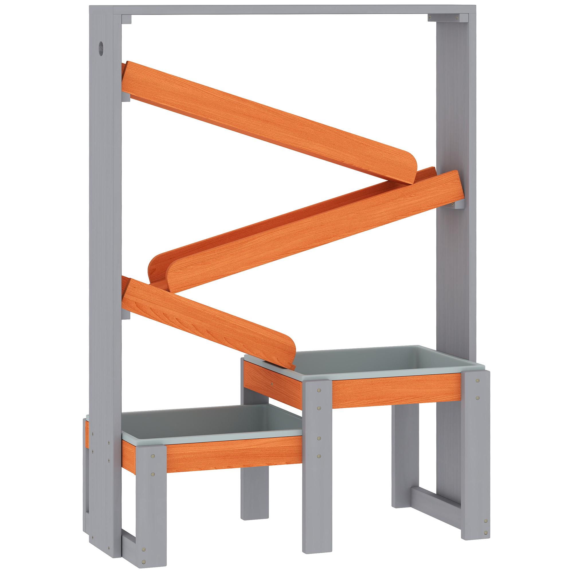 SAND-WASSERSPIELTISCH Tannenholz Kunststoff Grau - Grau, Holz (75/34.5/105cm) - AIYAPLAY