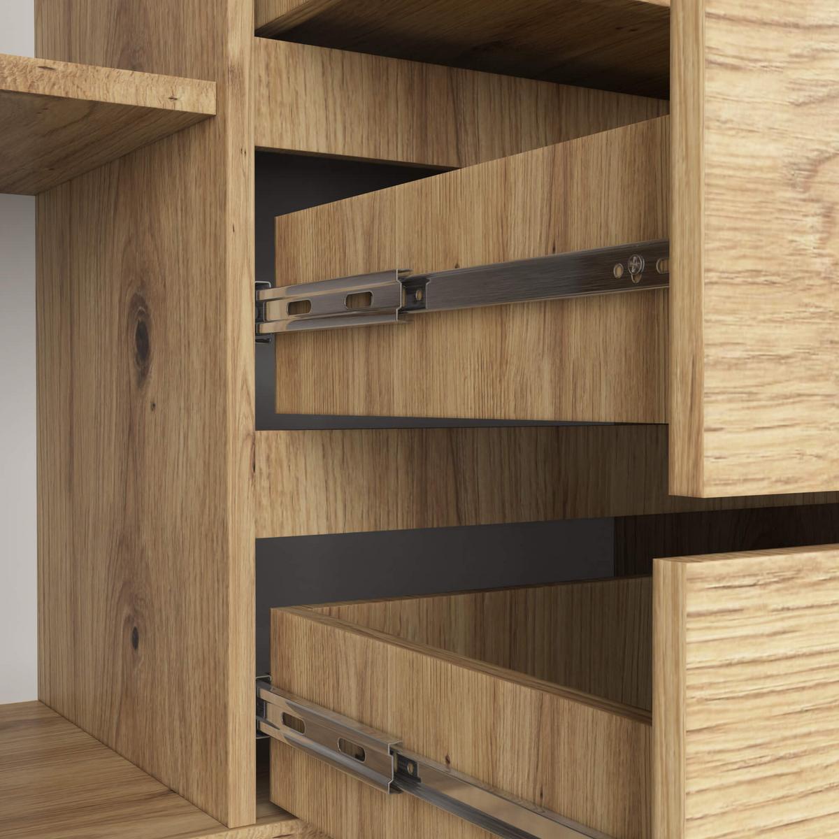 KOMMODE Eiche Artisan 99/160/40 - Eiche Artisan, Holzwerkstoff (160/99/40cm) - RAUMHIRSCH FURNITURE
