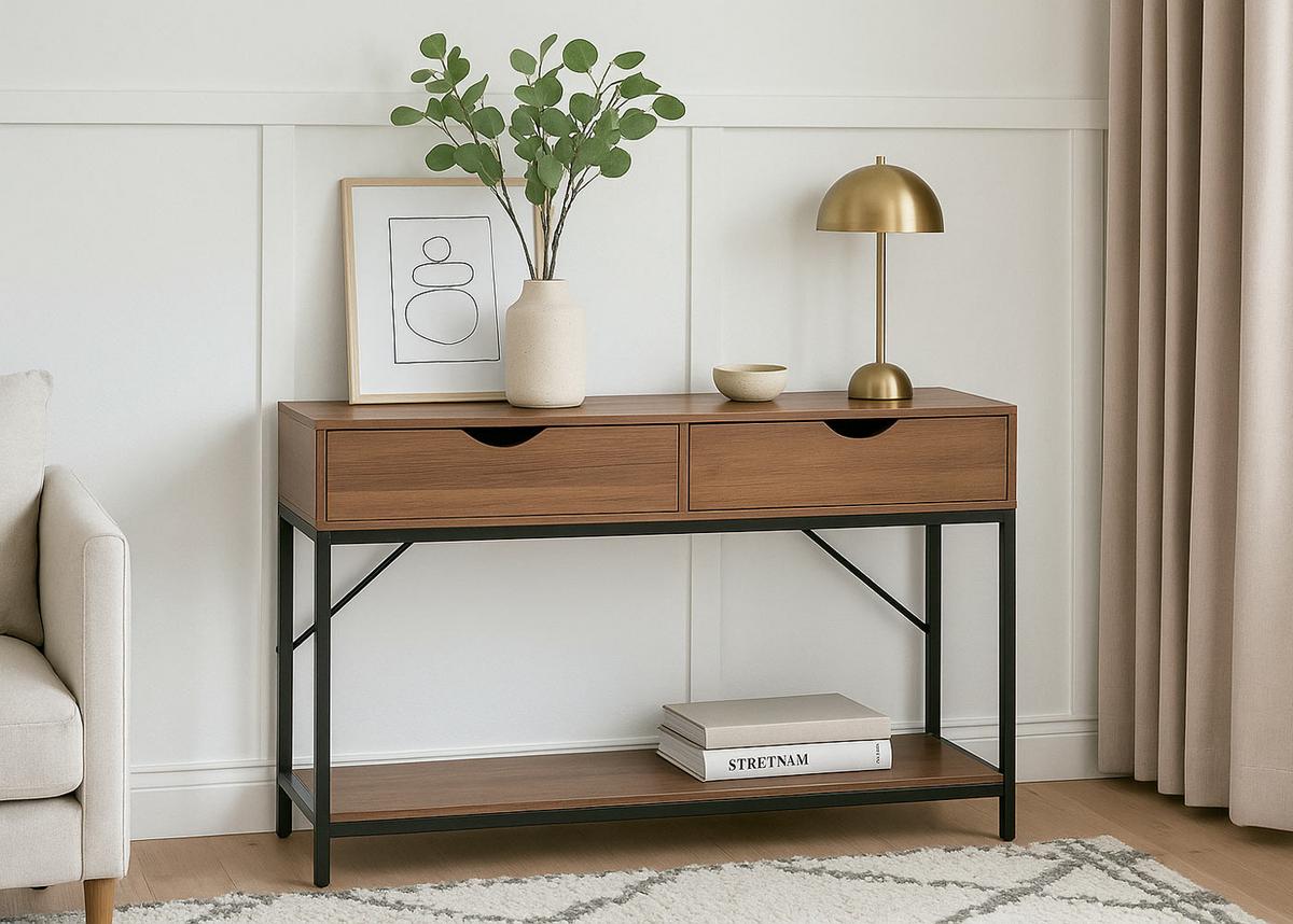KONSOLENTISCH rechteck Braun - Braun, Holzwerkstoff (30/109/76cm) - MCW