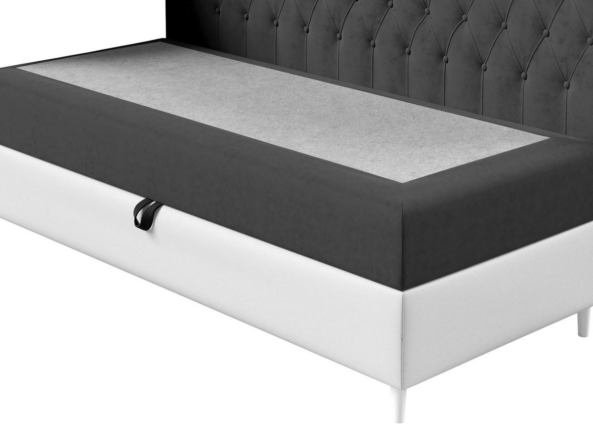 BOXBETT Filip Junior 2 - H3 - Türkis/Weiß, Holz (80/200cm) - MIRJAN24