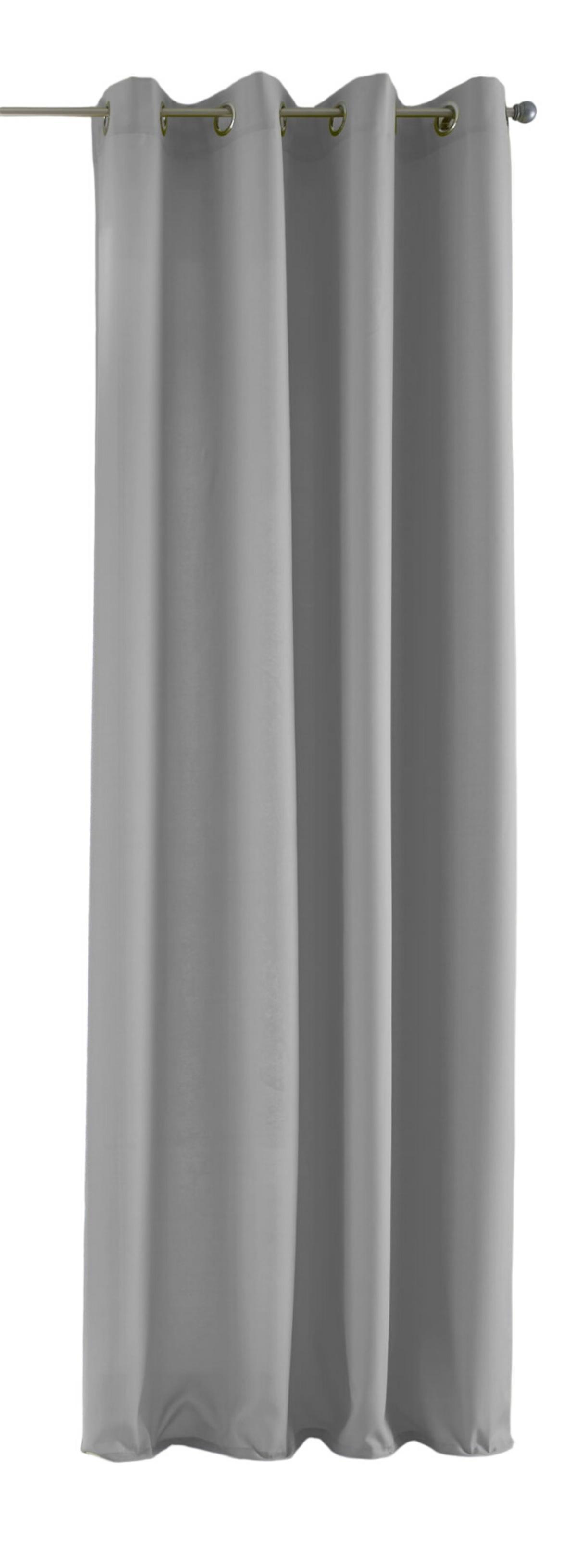 VORHANG PALERMO HxB 145x140 cm Grau - Grau, Textil (140/145/1cm) - Gardinenbox