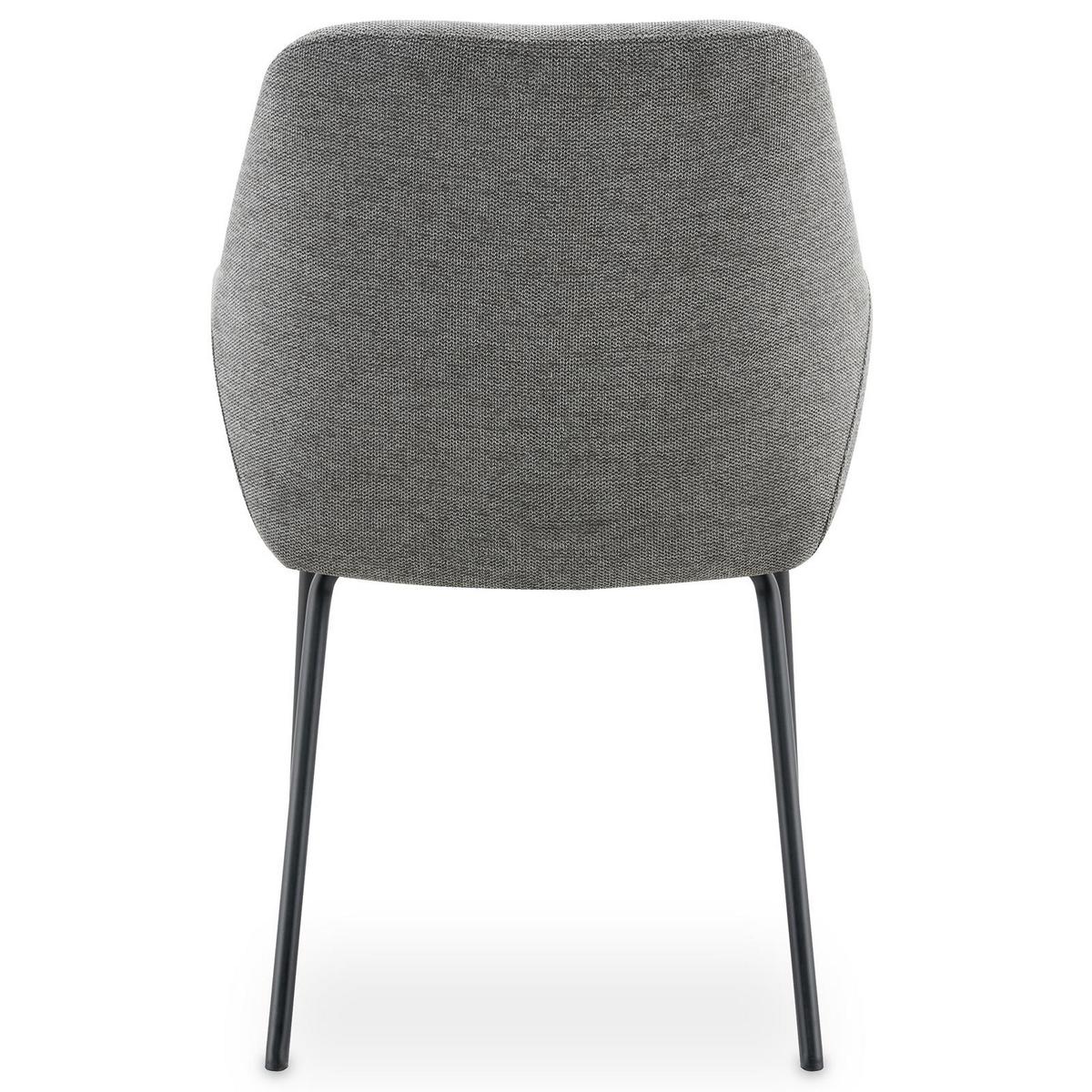 ESSZIMMERSTÜHLE TURSI 2er-Set grau - Grau, Textil (56/83/55cm) - IDIMEX