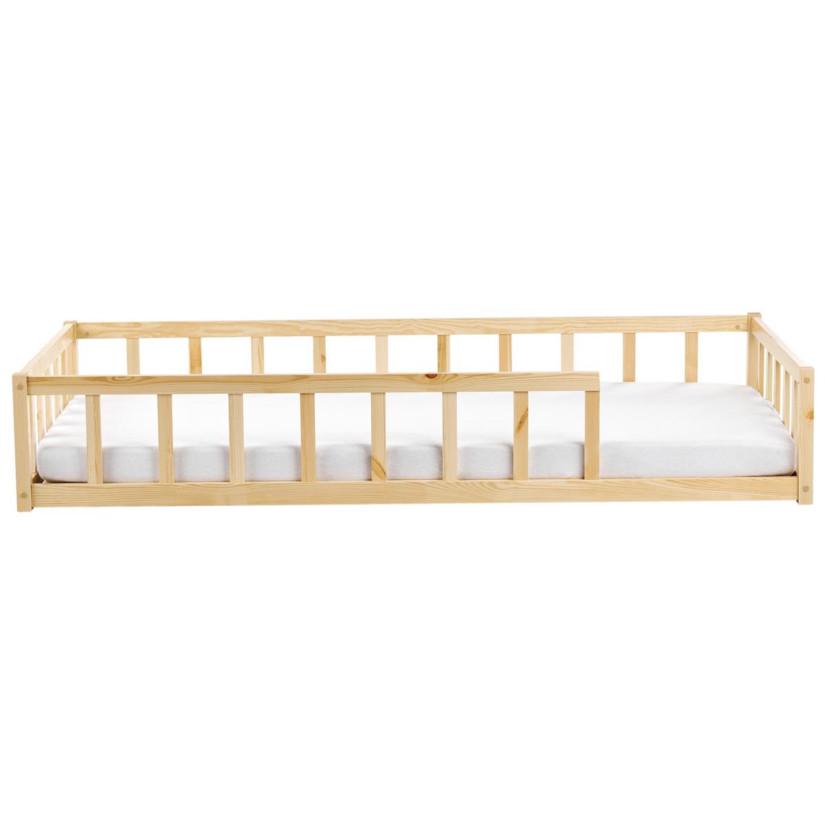 KINDERBETT 200x90 cm Heller Holzfarbton Meymac - Hellbraun, Holz (200/90cm) - Beliani