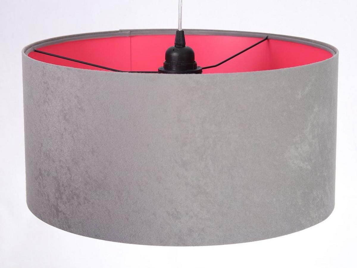 HÄNGELEUCHTE Grau 40/20 cm - Pink/Grau, Kunststoff (40/0.6/20cm) - ONZENO