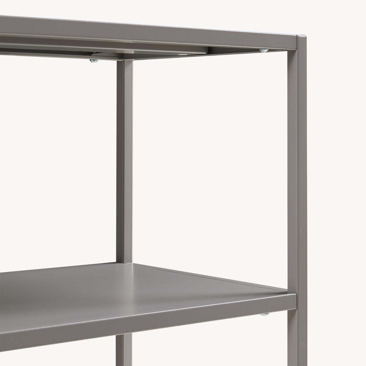 KONSOLENTISCH Kuhmo - Hellgrau, Metall (30/80/80cm) - [en.casa]