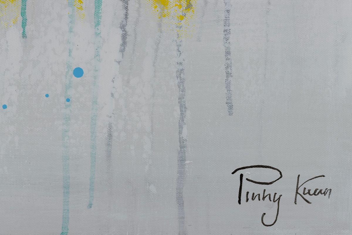 ACRYLBILD HANDGEMALT 120/60 cm - Grau, Holz/Textil (120/60cm) - KUNSTLOFT