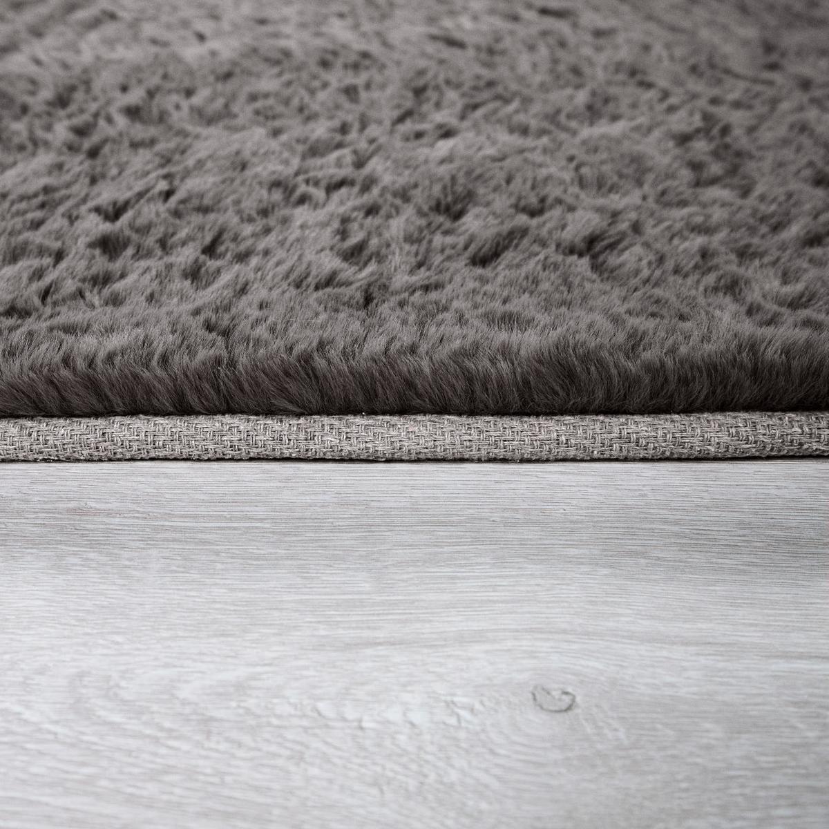 HOCHFLORTEPPICH, einfarbig, Dunkelgrau, 200 x 290 cm - Dunkelgrau, Textil (290/200cm) - KADIMA DESIGN