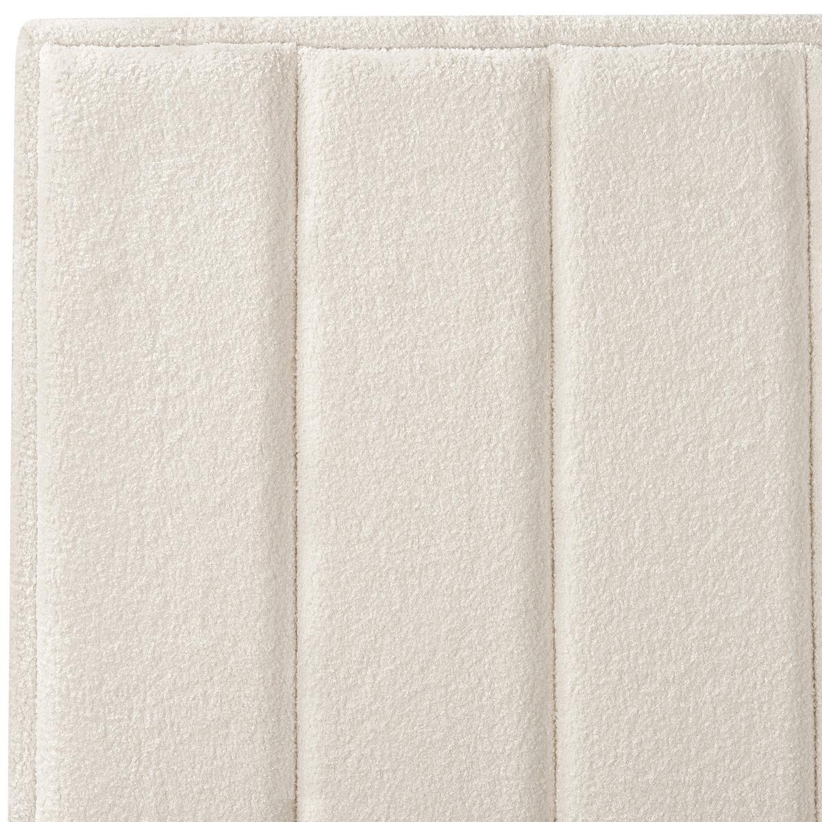 POLSTERBETT 140x200 cm Weiß Sezanne - Creme, Textil (140/200cm) - Beliani