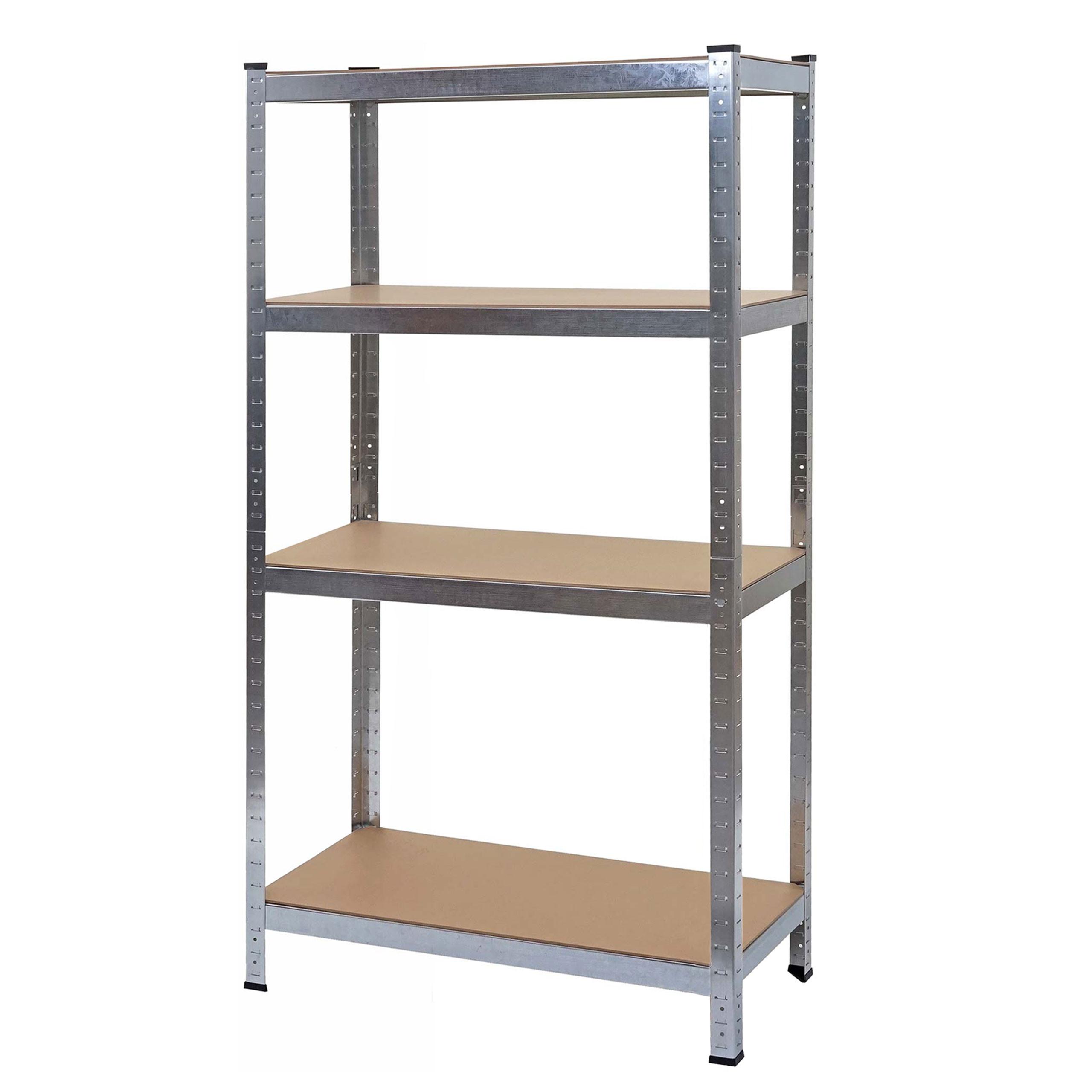 SCHWERLASTREGAL Silbergrau, Braun - Braun/Grau, Metall (80/160/40cm) - MCW