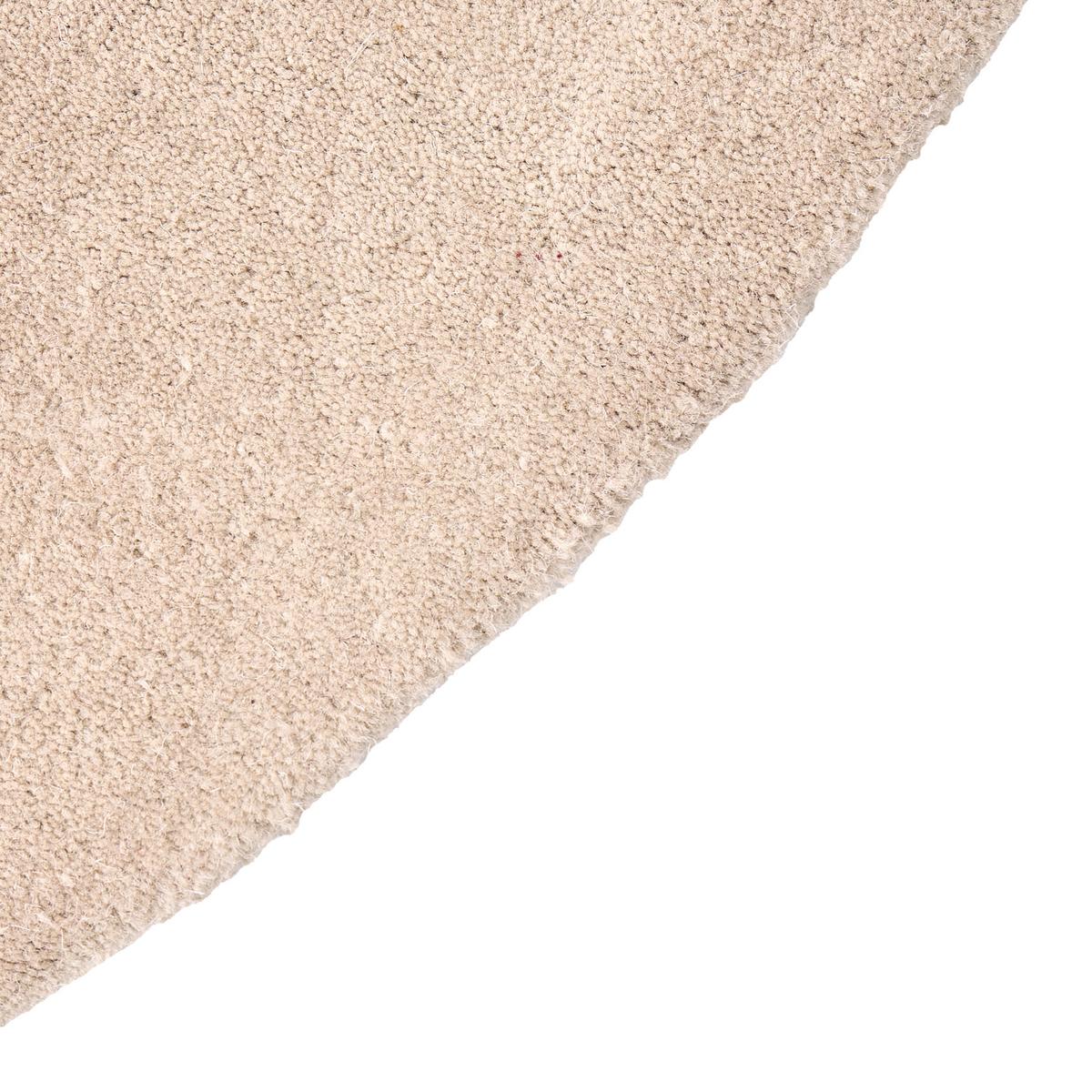TEPPICH Beige 140 cm Wolle Vasco - Beige, Textil (140/140cm) - Beliani