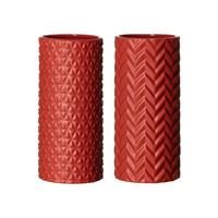 VASEN Raute & Zick Zack Terra 25 cm 2er Set - Terracotta, Keramik (25cm) - Ritzenhoff Breker