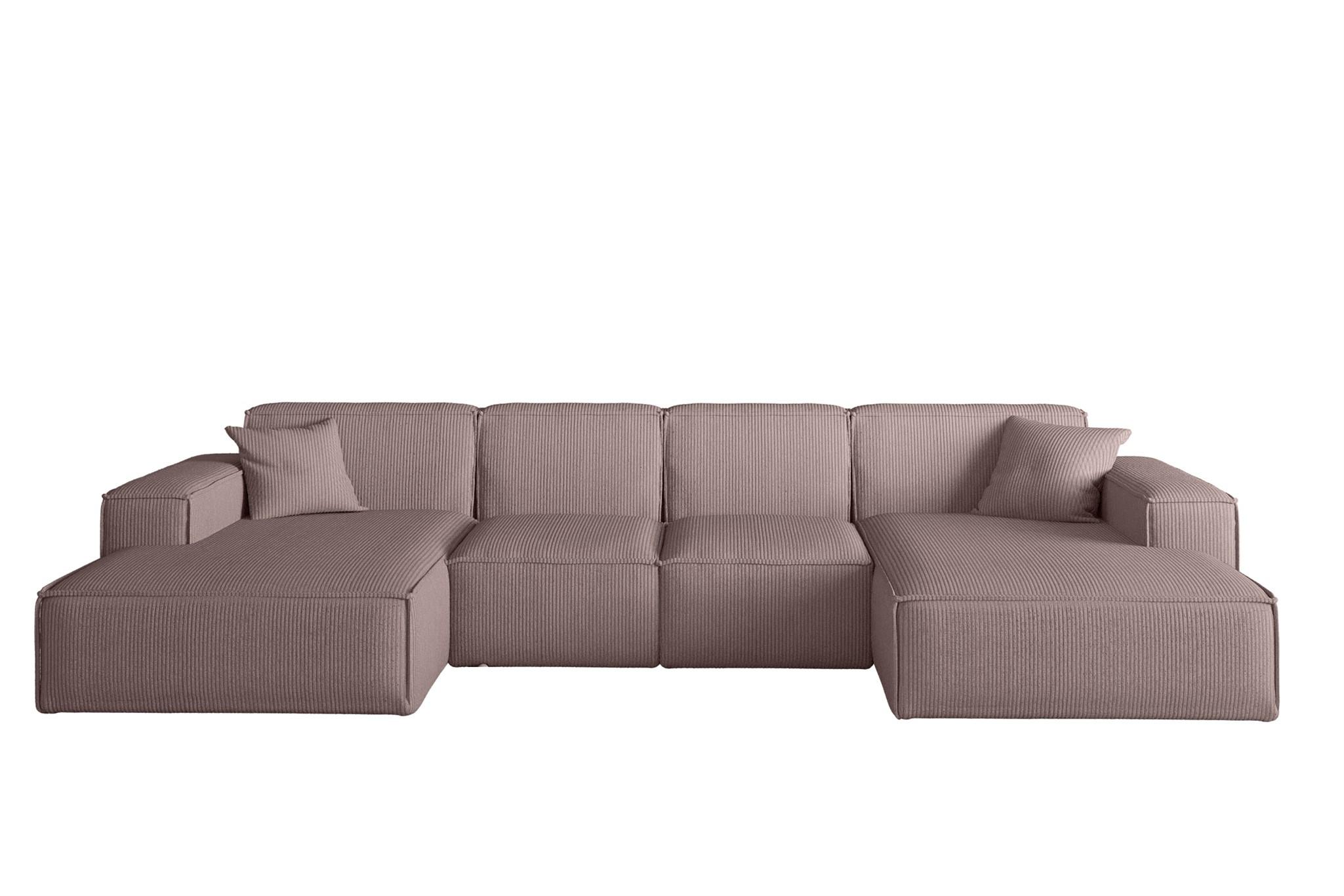 WOHNLANDSCHAFT Celes Premium Xs Scala - Lila, Holzwerkstoff/Textil (342/73/165cm) - Fun Möbel