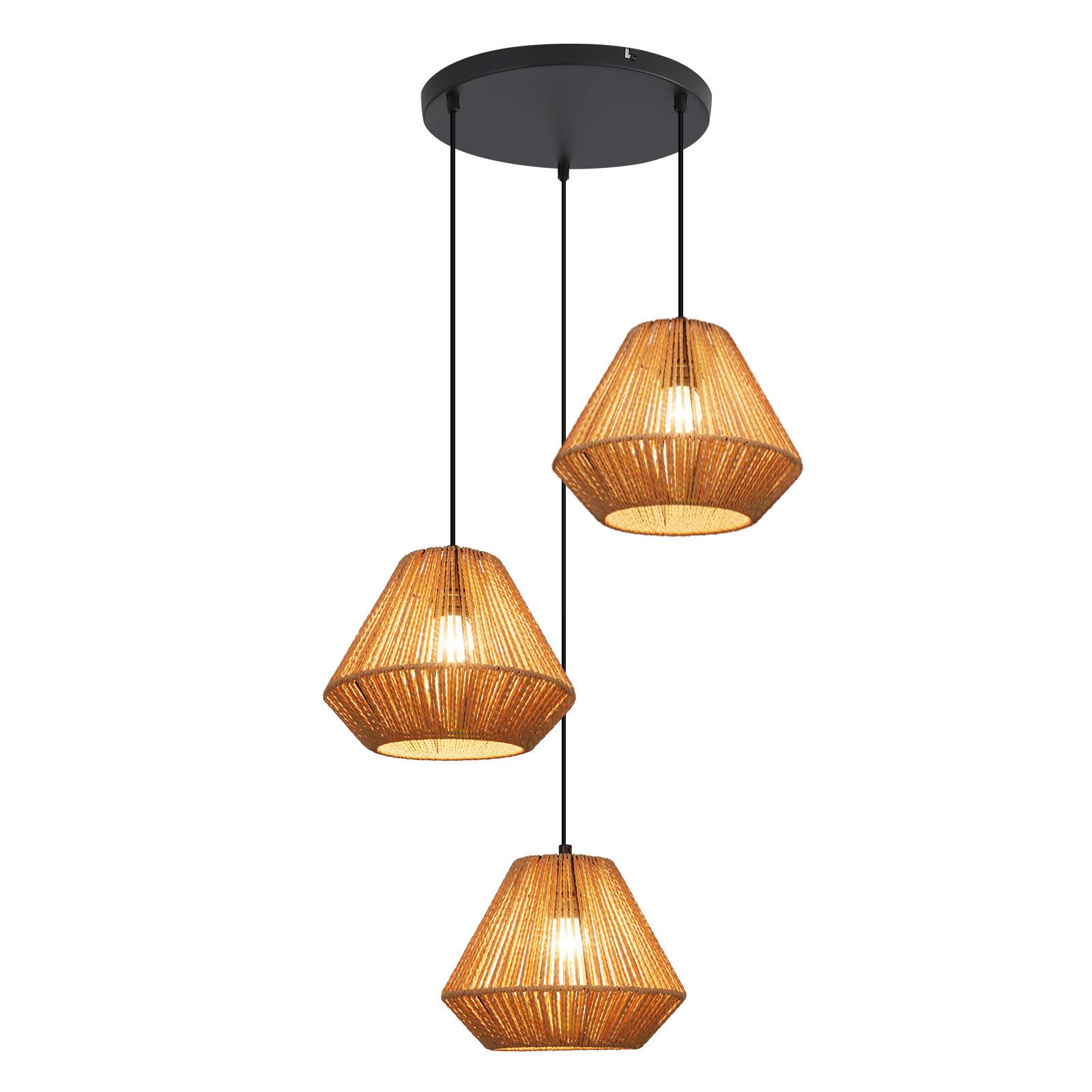 PENDELLEUCHTE Tabitha 30/30/150 cm - Braun, Metall (30/30/150cm) - ZMH