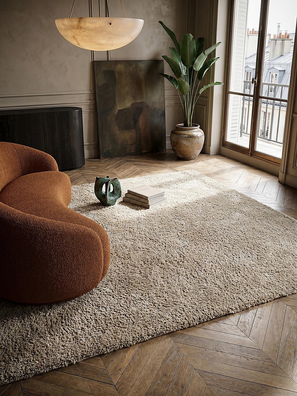 TEPPICH LYNE, einfarbig, Beige, 200 x 290 cm - Beige, Textil (290/200cm) - KADIMA DESIGN