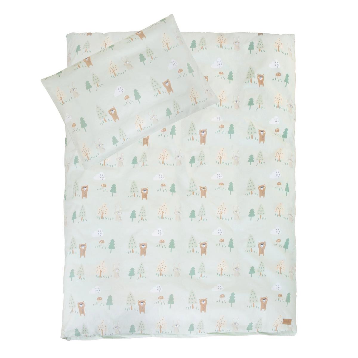 BABYBETT Woodland Buddies 70 x 140 cm weiß - Weiß, Holzwerkstoff/Textil (70/140cm) - Roba