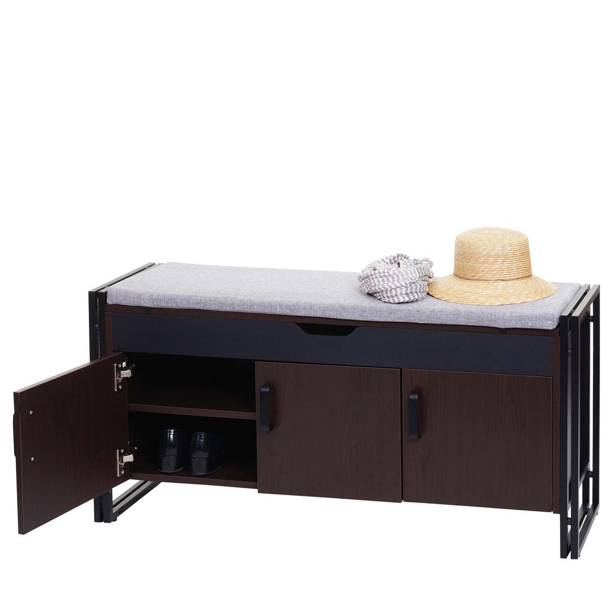 SITZBANK Dunkelbraun - Dunkelbraun, Holz (110/53/30cm) - MCW