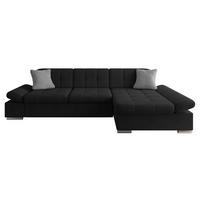 ECKSOFA Malwi, Seite: Rechts - Schwarz, Holz/Textil (278/161cm) - MIRJAN24