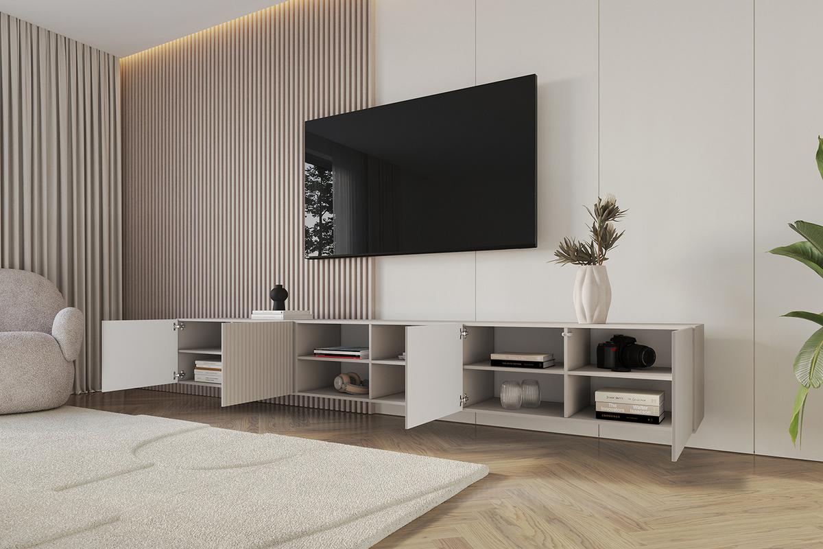 LOWBOARD NOA-2-W 3x100x40x40 cm - Kaschmir - Kaschmir, Holzwerkstoff (300/40/40cm) - ALTDECOR