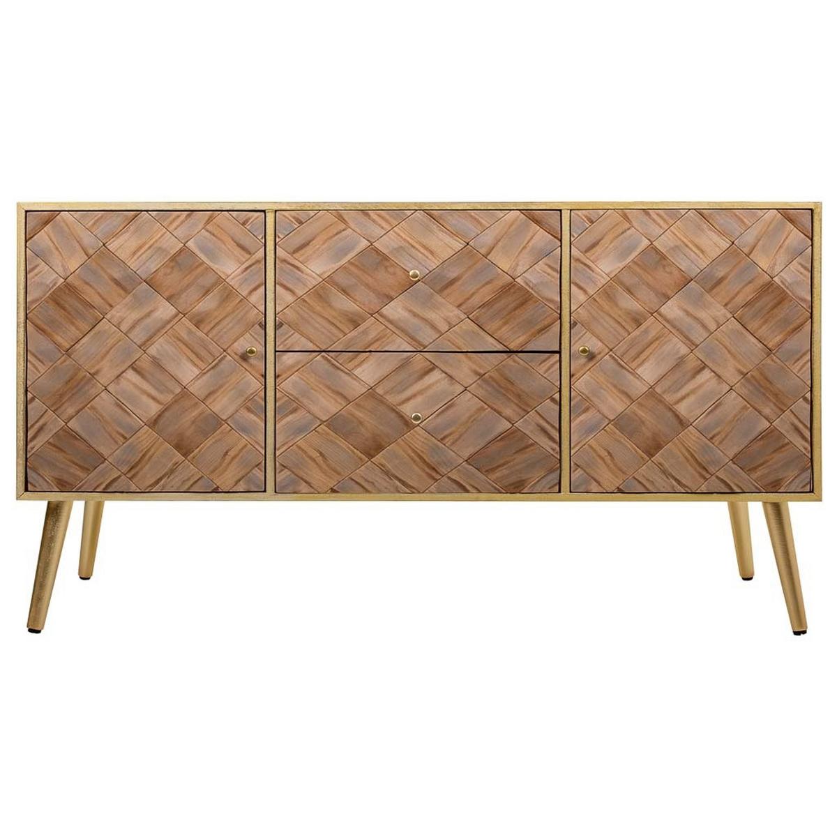 SIDEBOARD aus Holz, Braun 118x41x65 - Braun, Holz (118/65/41cm) - Wanderlust