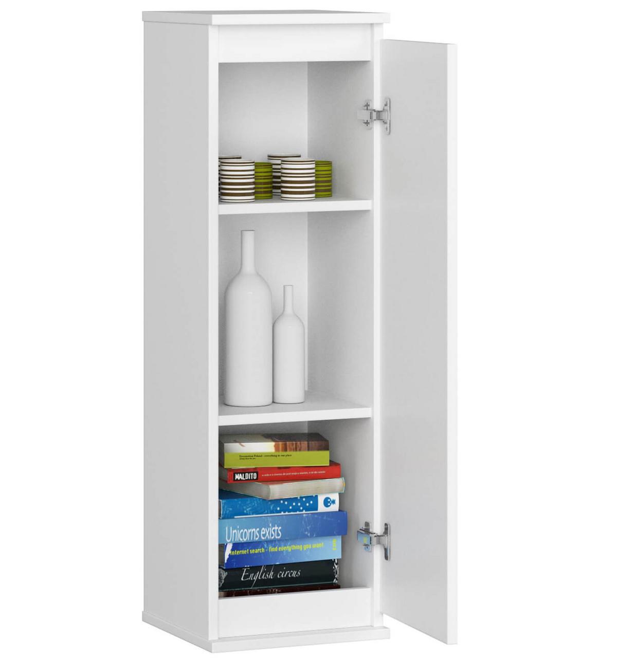 HÄNGESCHRANK Weiß 99/30/30 - Weiß, Holzwerkstoff (30/99/30cm) - RAUMHIRSCH FURNITURE