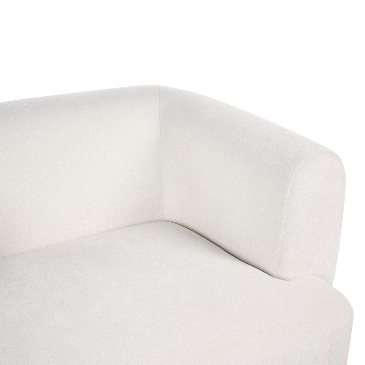 2-SITZER-SOFA Stoff Weiß Hogbo - Weiß, Textil (145/73/93cm) - Beliani