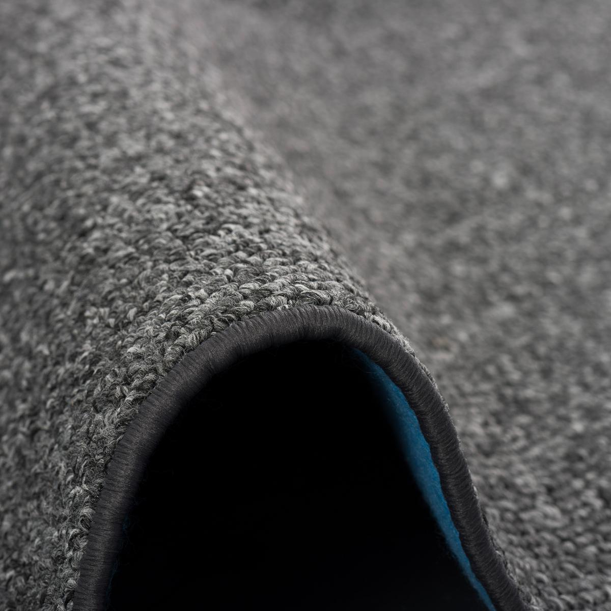 LUXUS WOLL-OPTIK BERBER JUNA MELIERT - Anthrazit, Textil (100/100cm) - Snapstyle