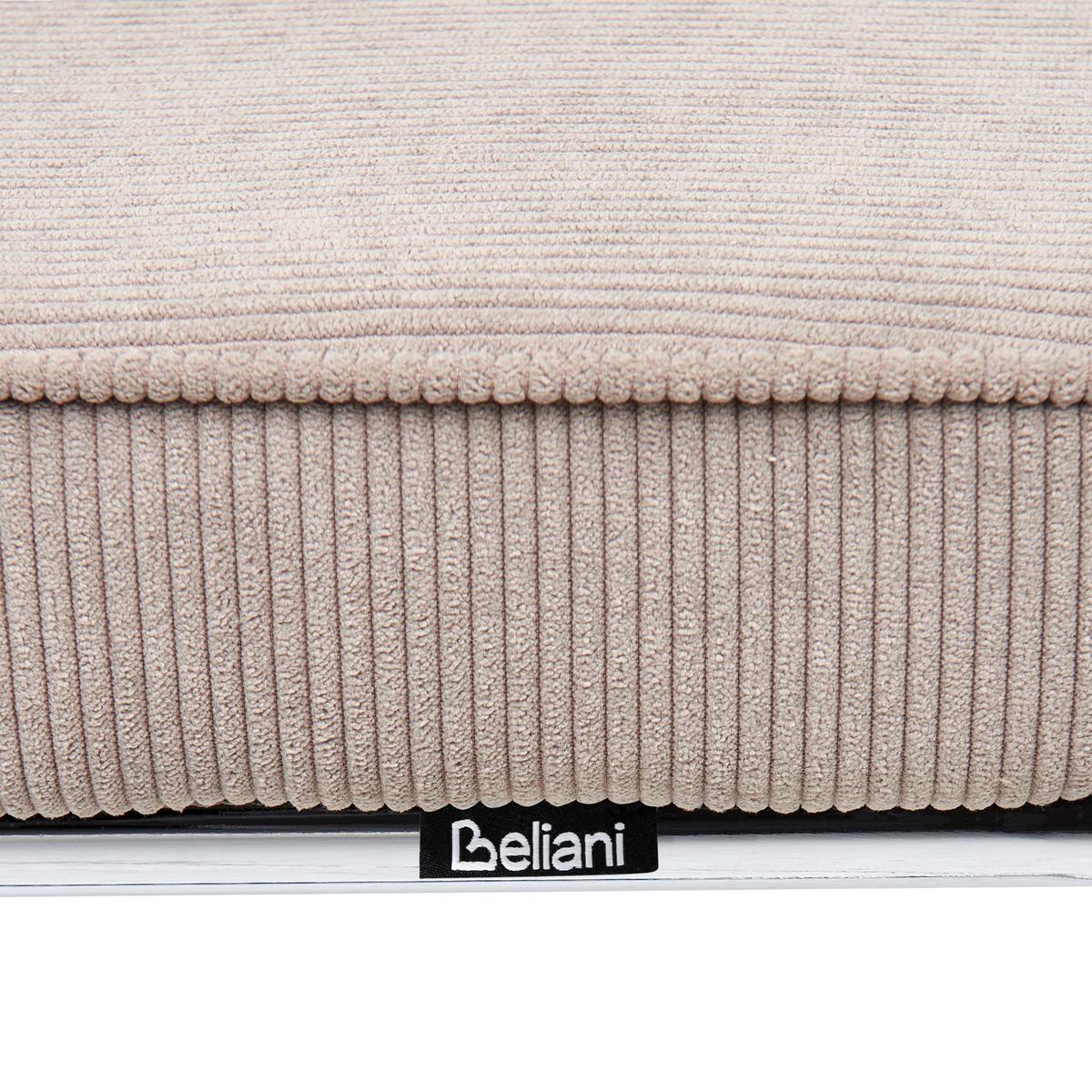 ESSZIMMERSTUHL 2er-Set Taupe Irwin - Taupe/Silberfarben, Textil (50/85/53cm) - Beliani