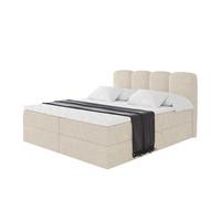 BOXBETT mit Matratze H4 - NINA - 180x200 cm - Beige - Sahara, Holzwerkstoff (180/200cm) - ALTDECOR