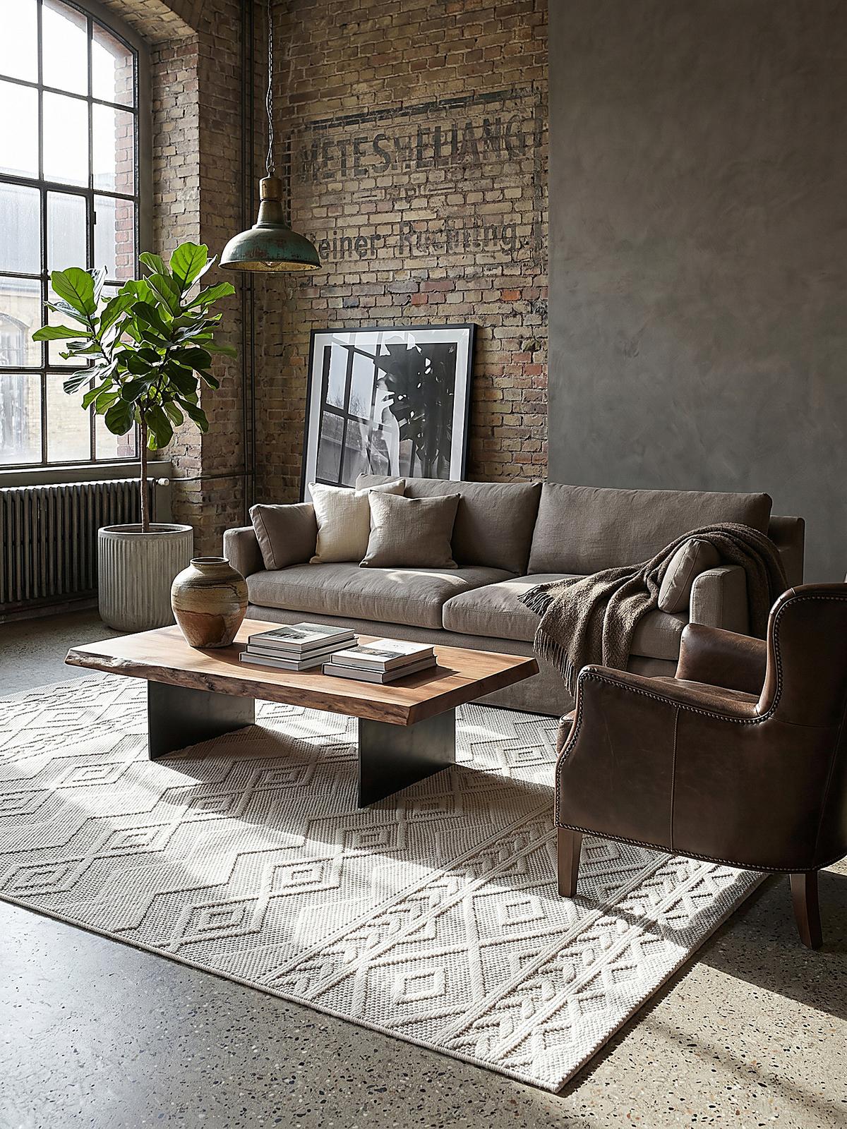 KURZFLORTEPPICH Berber STURA Polypropylen Creme 120 x 160 cm - Beige, Textil (120/160cm) - KADIMA DESIGN