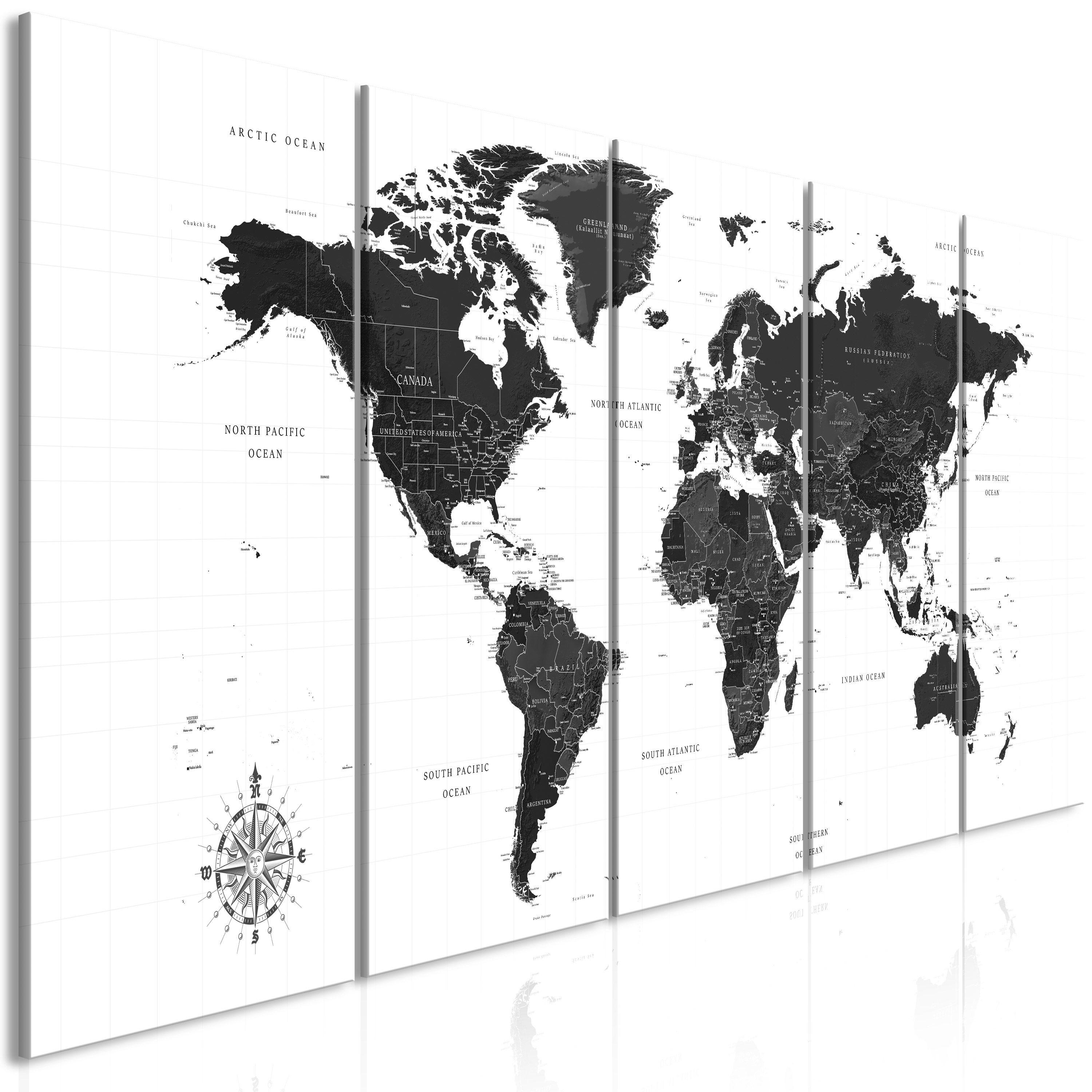KUNSTDRUCK Schwarz-Weiß 200/80 cm - Schwarz, Textil (200/80cm) - KUNSTLOFT