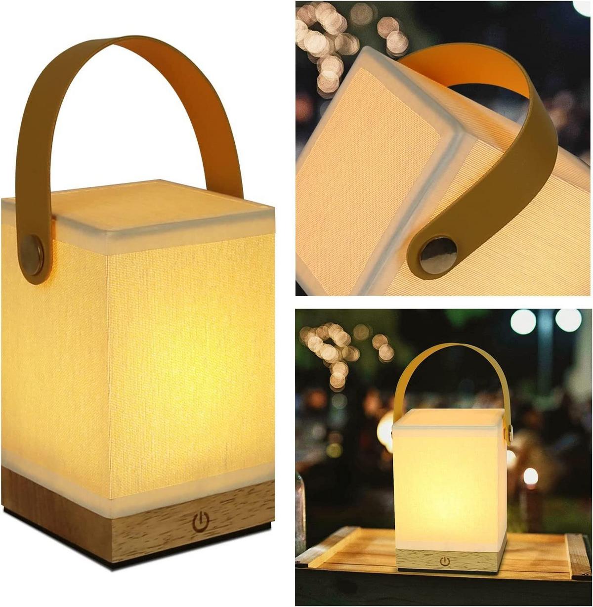 LED-TISCHLEUCHTE Handtasche 10/10/14.5 cm - Weiß, Holz (10/10/14.5cm) - Nettlife