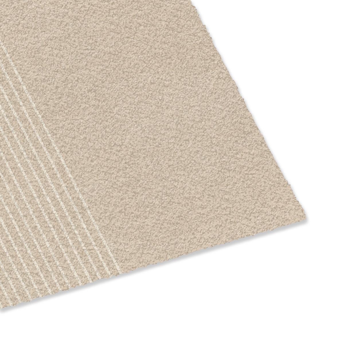 FUSSMATTE Parallele Linien - Leichte Textur - Beige Türmatte 60x40 cm - Beige, Kunststoff (60/0.4cm) - MuchoWow