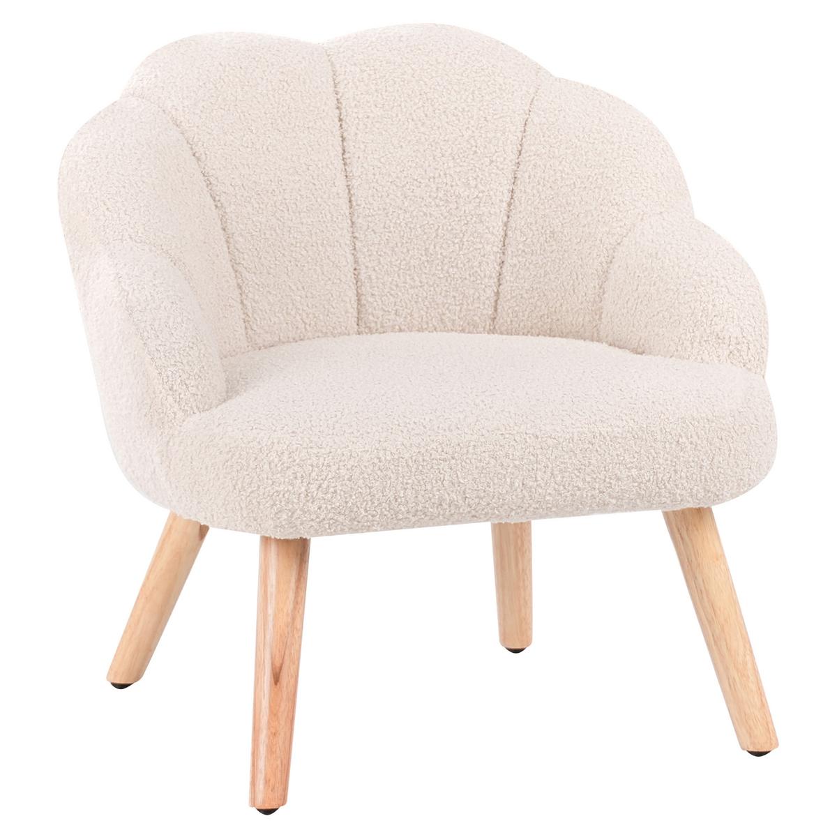 KINDERSESSEL Beige Miland - Beige/Braun, Textil (50/55/53cm) - Beliani