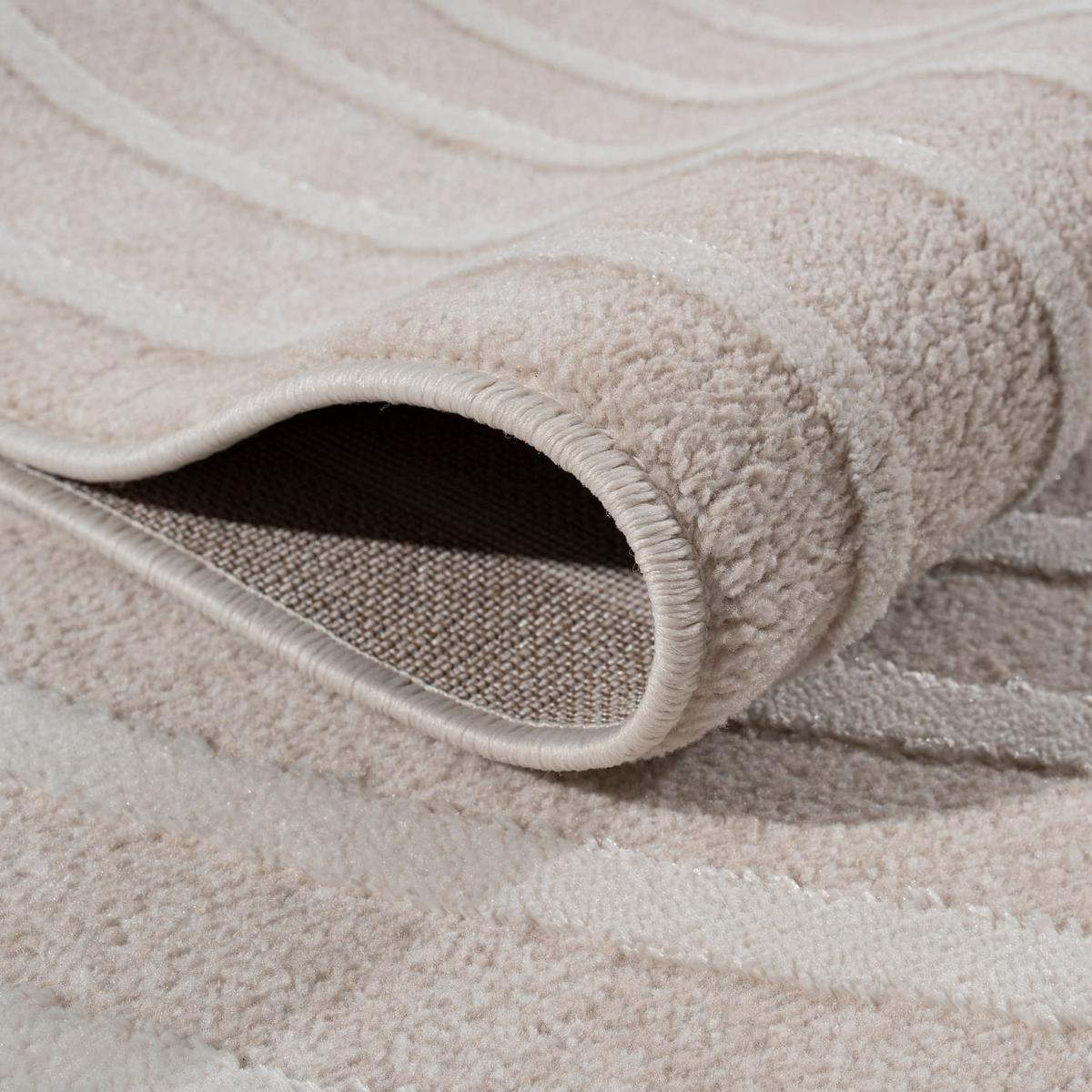 FLACHWEBETEPPICH Boho Creme 160 x 220 cm - Creme, Kunststoff (160/220cm) - TT Home