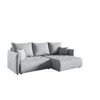 ECKSOFA Canio - Hellgrau, Holzwerkstoff/Textil (221/153cm) - Fun Möbel
