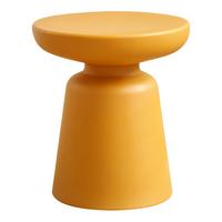 BEISTELLTISCH Posio - Gelb, Kunststoff (40/40/44cm) - [en.casa]