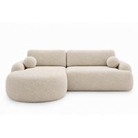 ECKSOFA Aurio Beige Links - Beige, Holz/Textil (177/261cm) - Graingold
