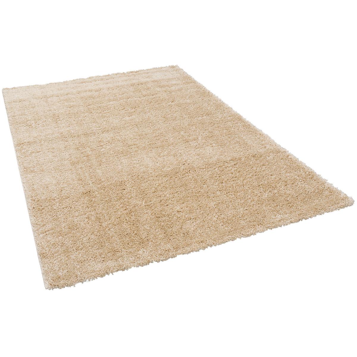 HOCHFLOR LANGFLOR TEPPICH ALOHA - Beige, Textil (140/200cm) - Pergamon