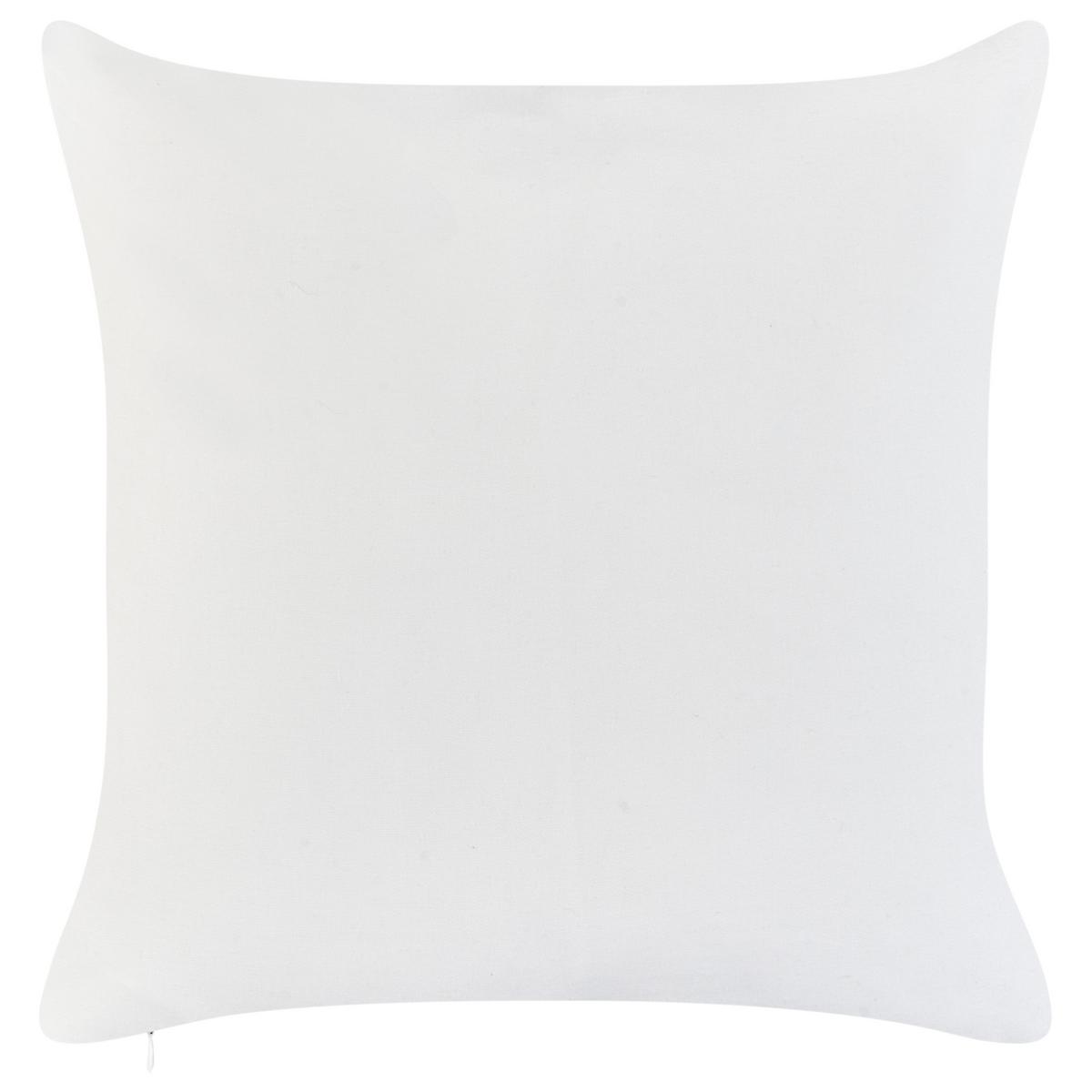 GARTENKISSEN 2er-Set Grün 45/7 cm Seaside - Weiß/Grün, Textil (45/45/45cm) - Beliani