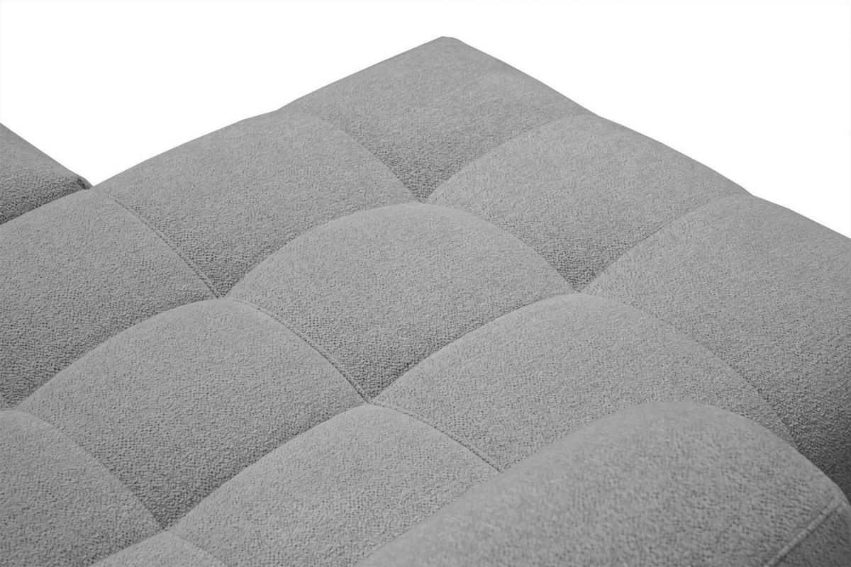 ECKSOFA SALVINI 4-Sitzer, grau - Schwarz/Grau, Holzwerkstoff/Textil (158/292cm) - Wozimo