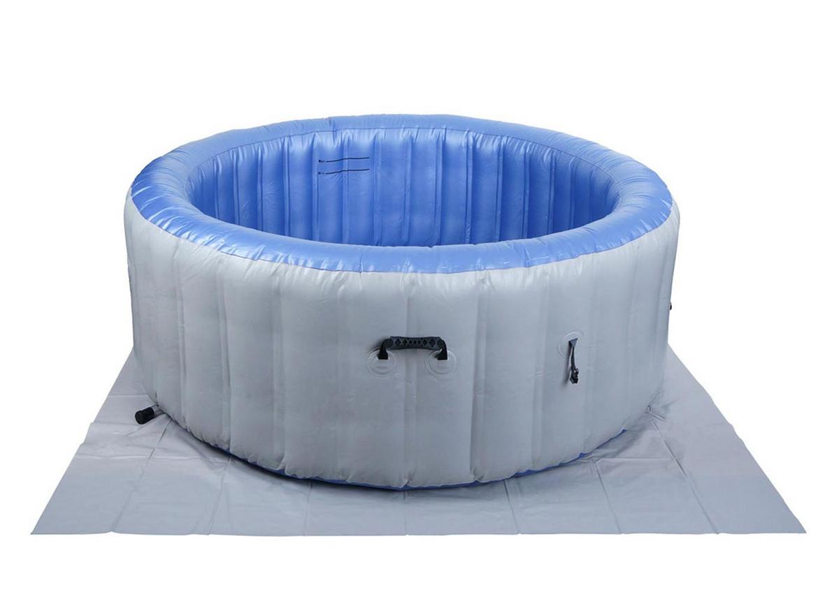 WHIRLPOOL rund Grau - Grau, Kunststoff (198/65/198cm) - MCW