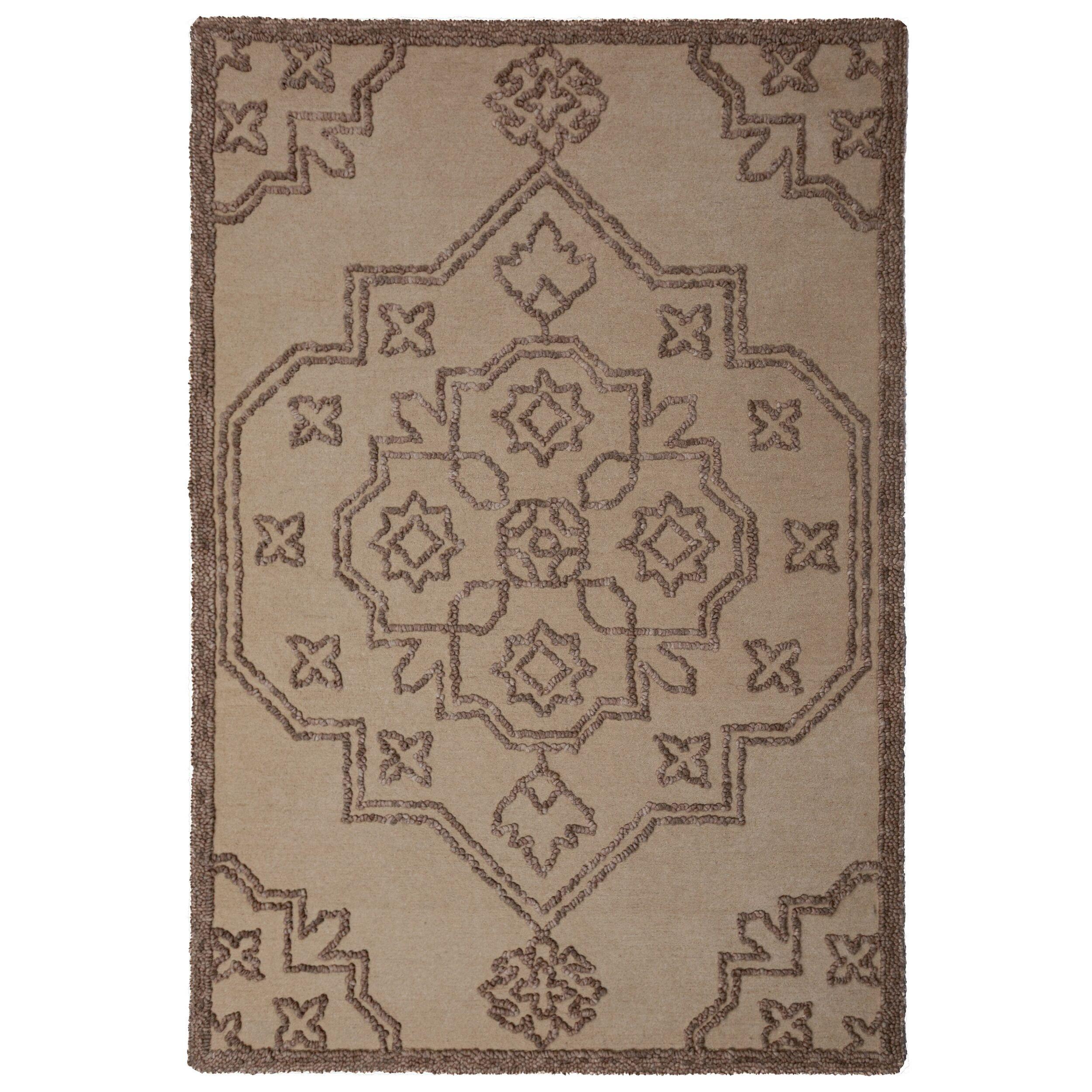 TEPPICH aus Wolle TINGIR in Natur, abstrakt, 140 x 200 cm - Beige, Textil (200/140cm) - KADIMA DESIGN