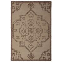 WOLLTEPPICH TINGIR, abstrakt, Natur, 200 x 290 cm - Beige, Textil (290/200cm) - KADIMA DESIGN