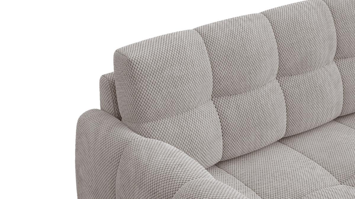 SOFA MELLOW 2,5-Sitzer, beige - Beige/Schwarz, Holz/Textil (183/87/98cm) - Wozimo