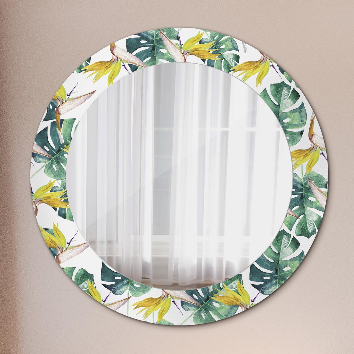 SPIEGEL Rund Ø 60 cm mit Aufdruck - Multicolor, Glas (60/60/0.4cm) - Wallfluent