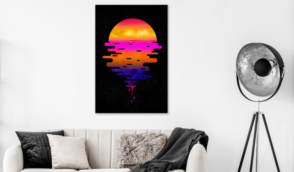 KUNSTDRUCK Bunt 60/90 cm - Multicolor, Textil (60/90cm) - KUNSTLOFT
